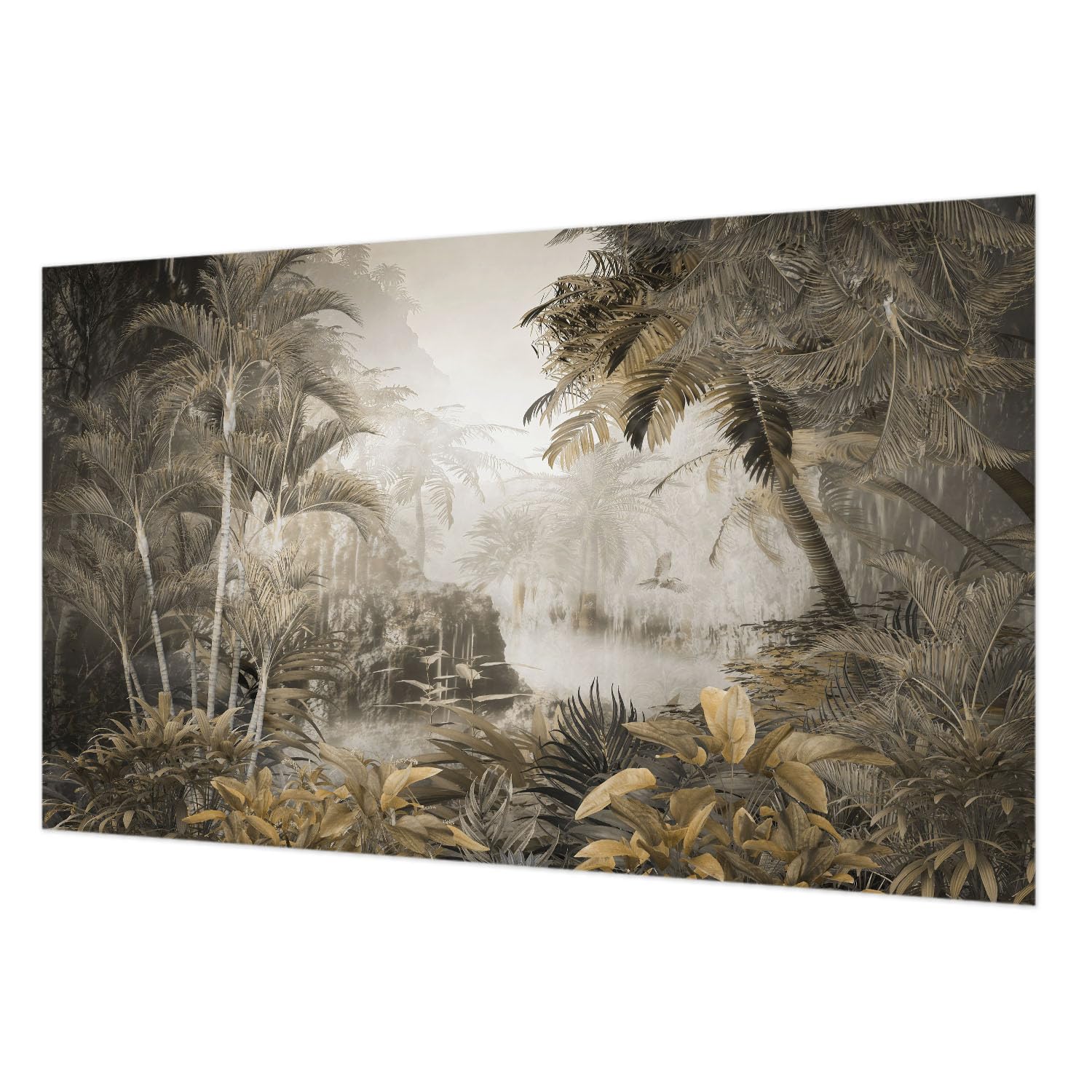 Papier peint intissé forêt tropicale 416x254 cm Tulup pour un grand salon moderne