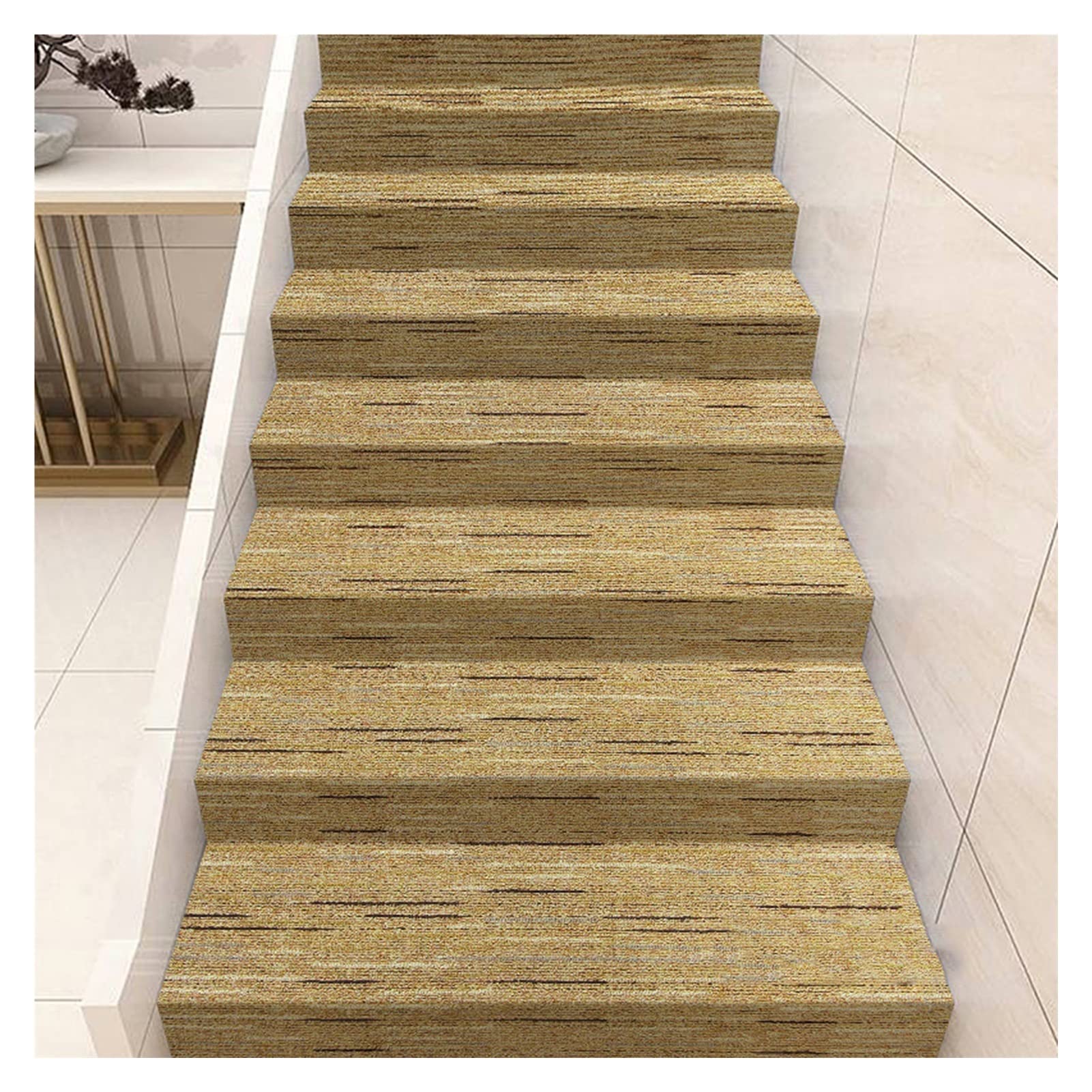 Alfombra de escalera en rollo antideslizante para proteger peldaños de madera