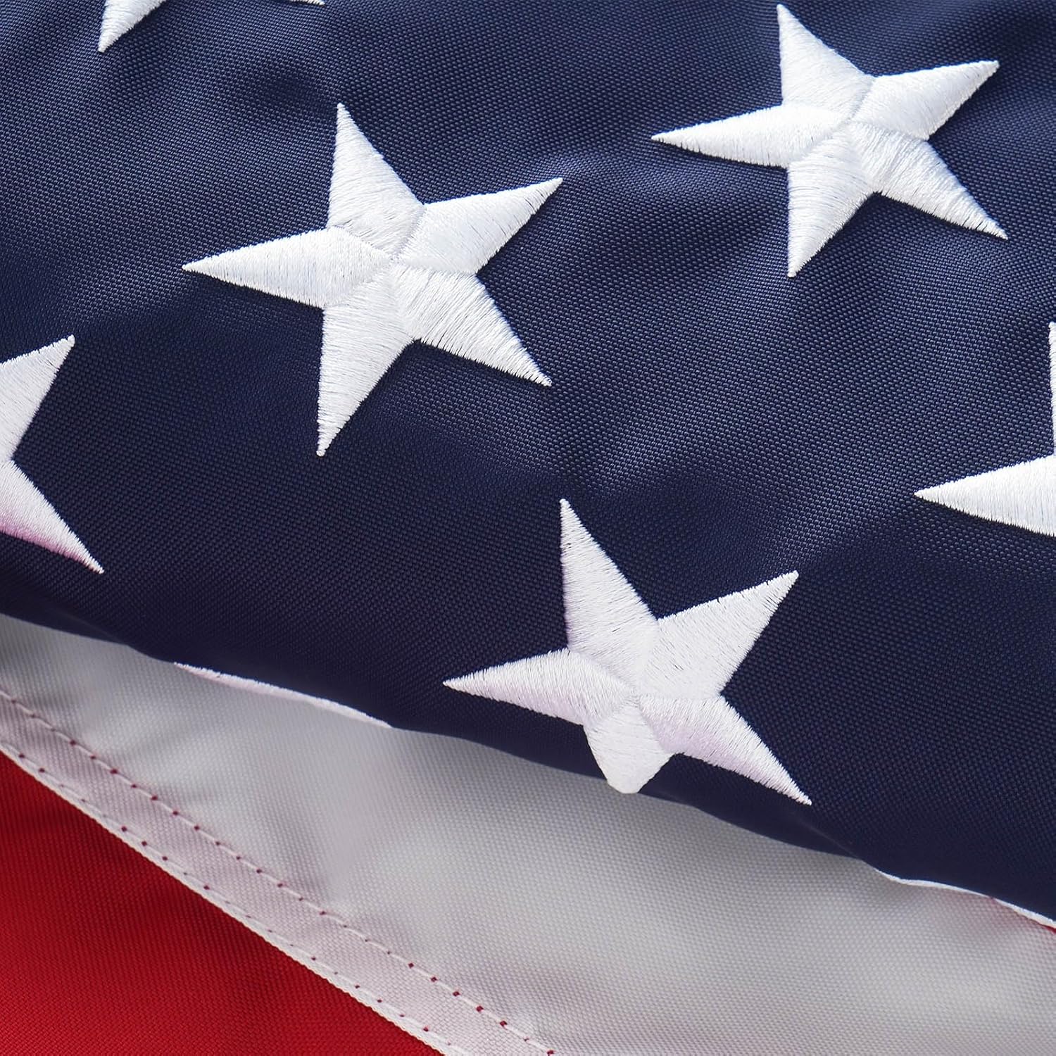 Homissor American Flag 3x5 for Outside US Flags 3x5 Feet Heavy Duty Outdoor USA 280D Nylon with Embroidered Stars, Sewn Stripes and Brass Grommets