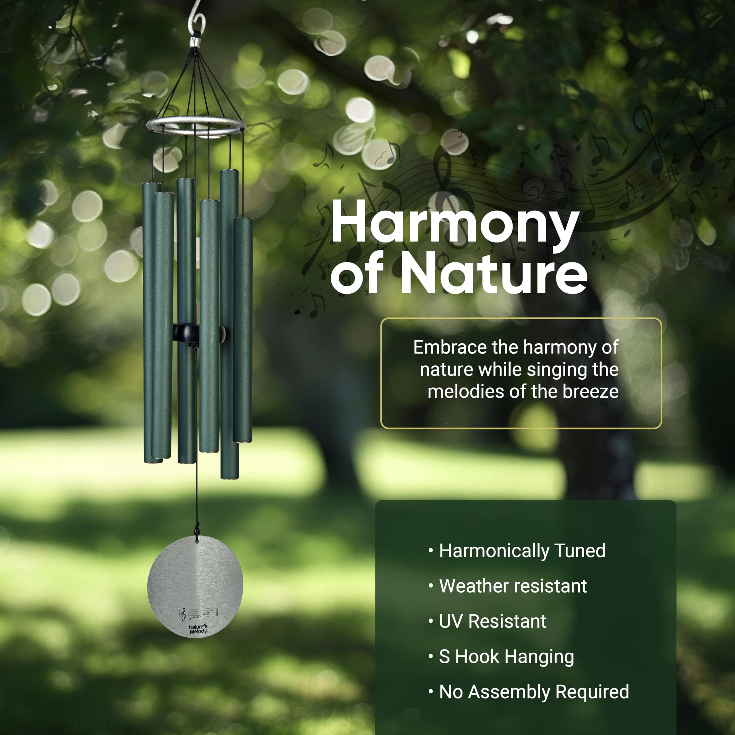 Amazon.com: Nature's Melody Aureole Tunes Wind Chimes – Outdoor