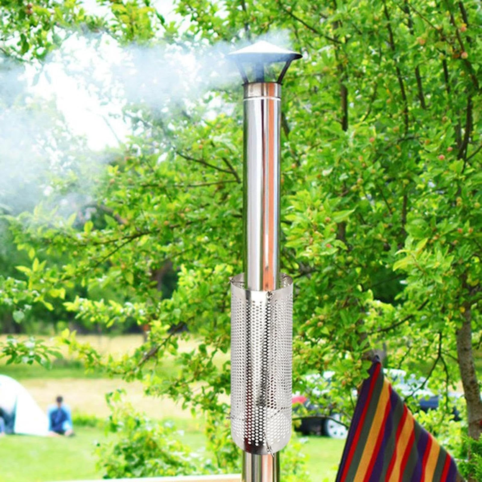 Scudo per da campeggio – scudo per tubo in acciaio inox, protezione per, da campeggio, copertura per tubo stufa | parascintille per caminetto da campeggio accessori p