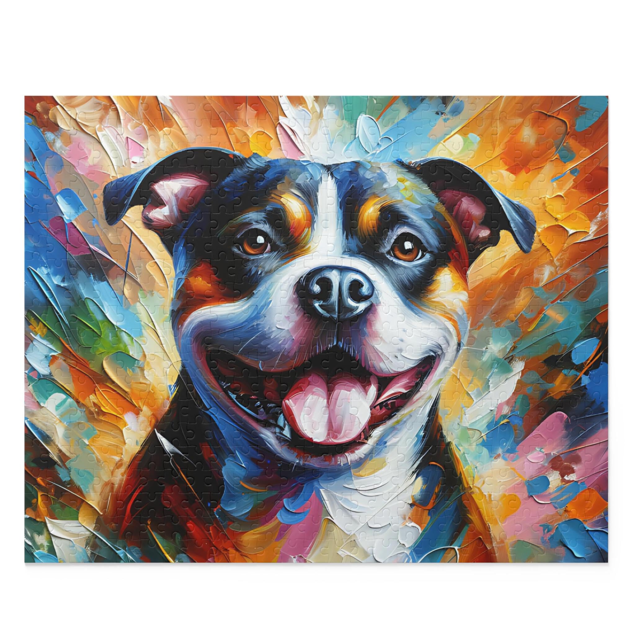 Staffordshire Bull Terrier Dog Jigsaw Puzzle | 1000 Pieces | Staffy Gifts For Pet Dog Lovers