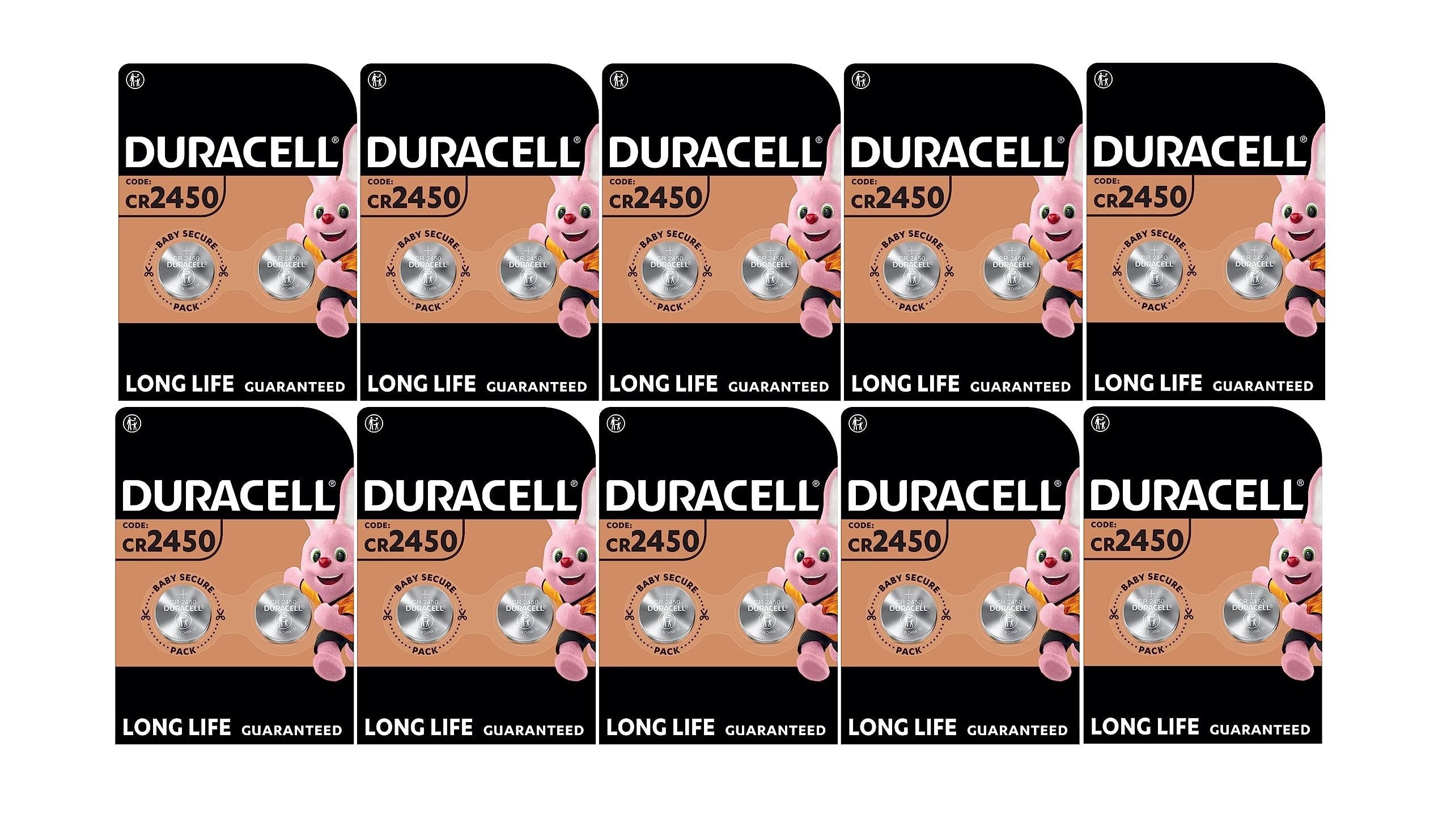 Duracell CR 2450 - 20 pilas de litio (10 blísters de 2 baterías)