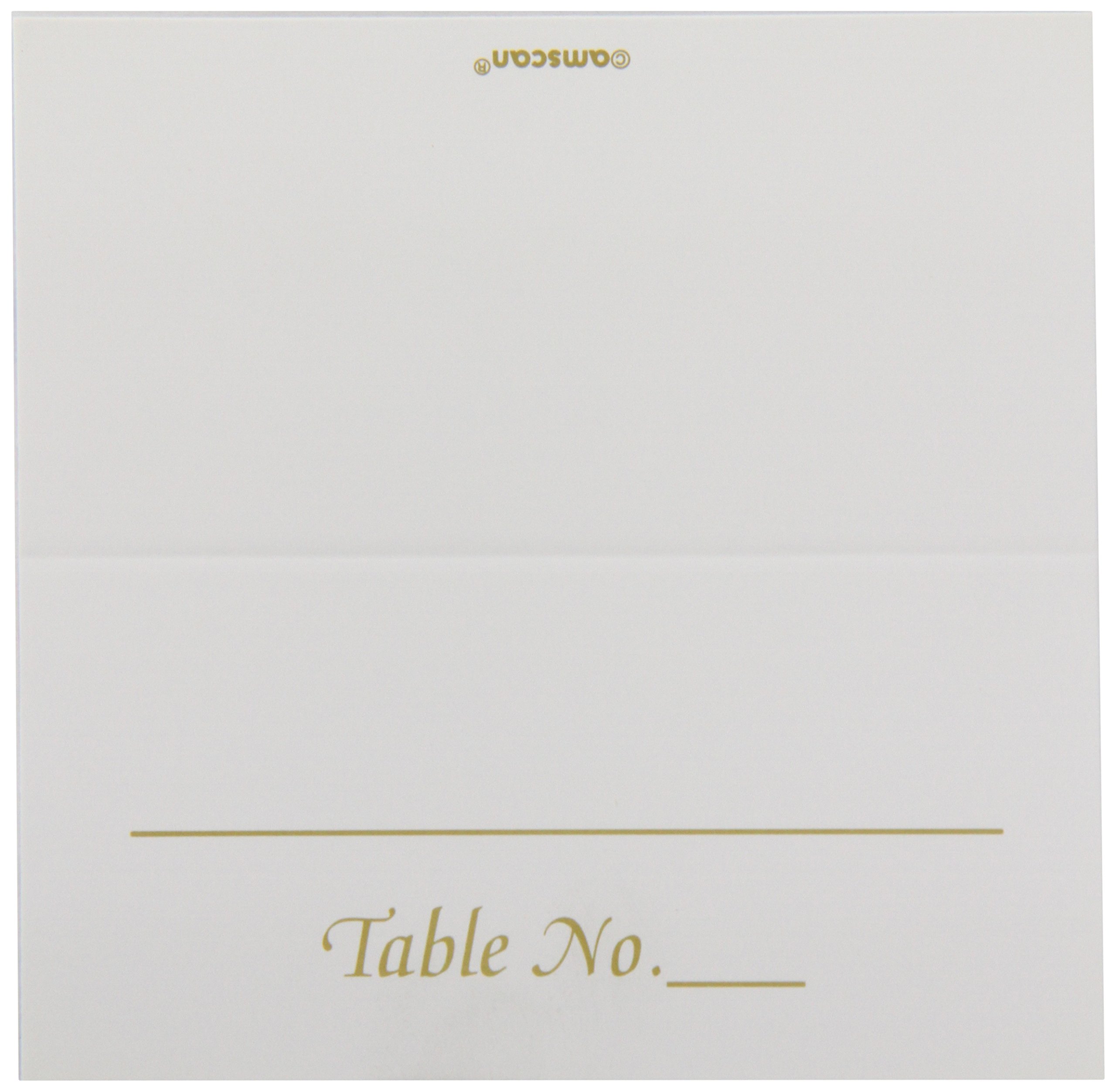 Amscan Classic Silver Table Number Place Cards (50 Piece), 3.5 x 4