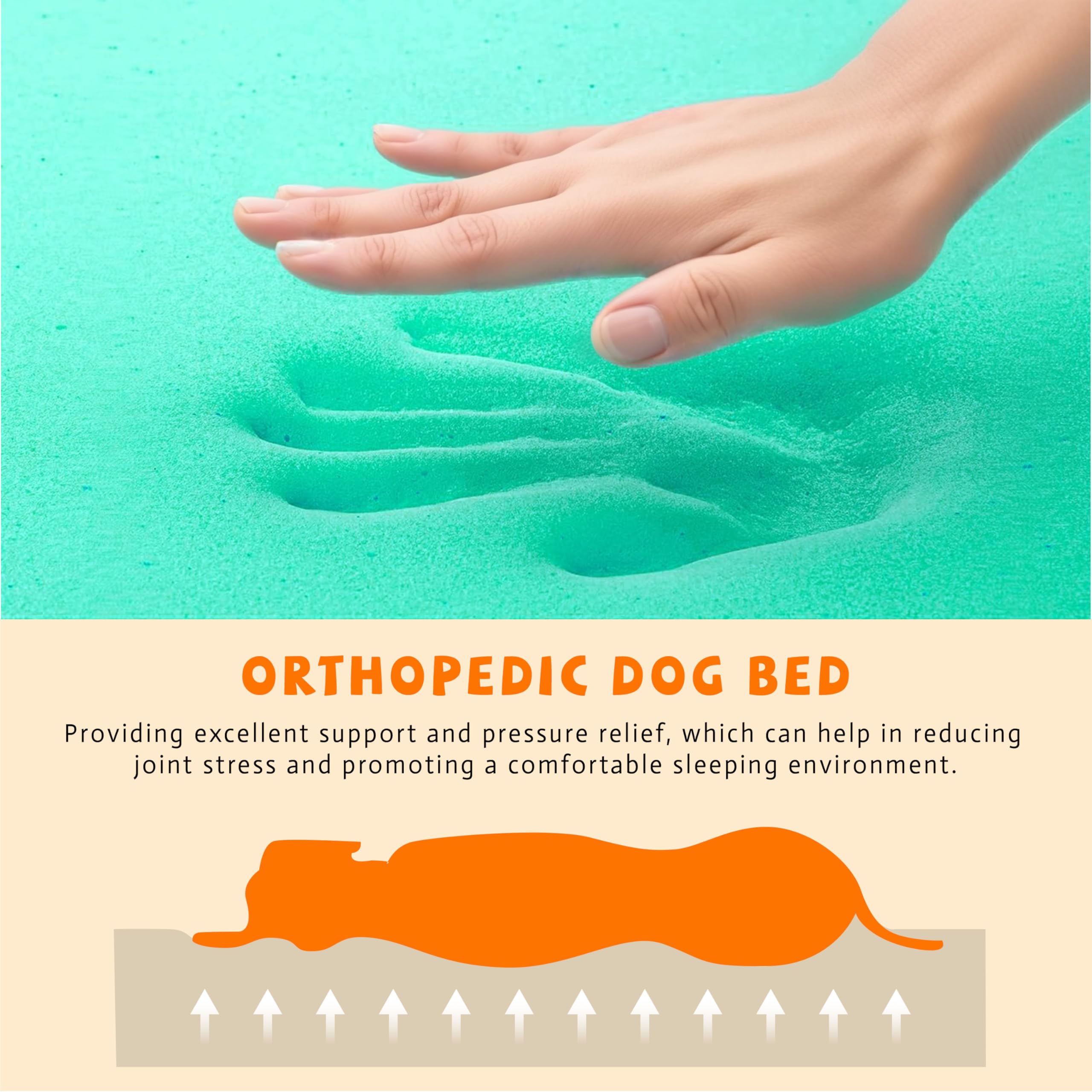 Luxus Fellteppich Orthopädisches Hundebett für Grosse Hunde, 127 x 80 x 8CM Kunstfell Hundebett Orthopädisch for Mittelgroße, Waschbar Lammfell Hundedecke für Wohnzimmer Dekor