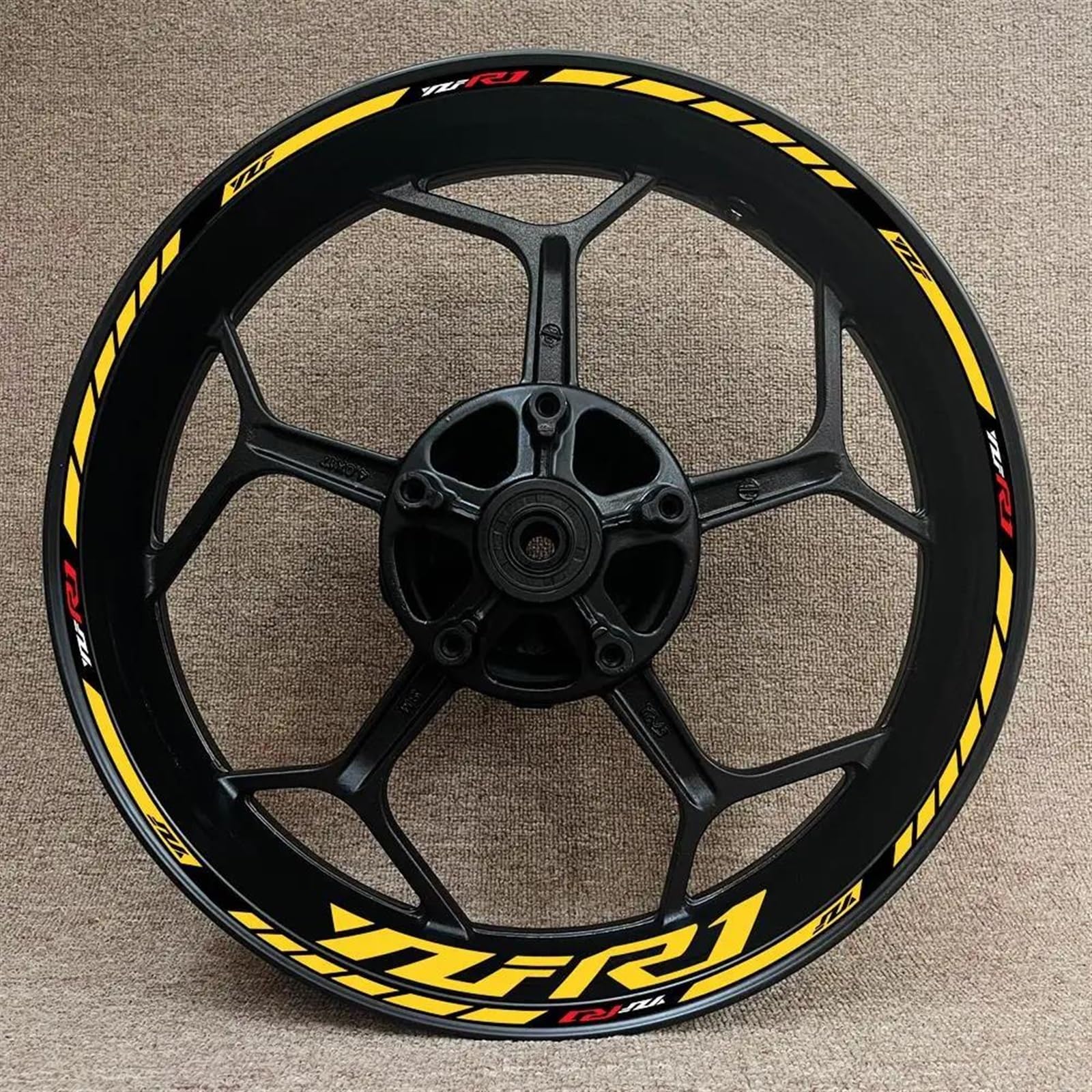 Stickers Motorcycle Wheel Stickers Night Reflective Decorative Rim for YZFR1 YZF-R1(Style 26)