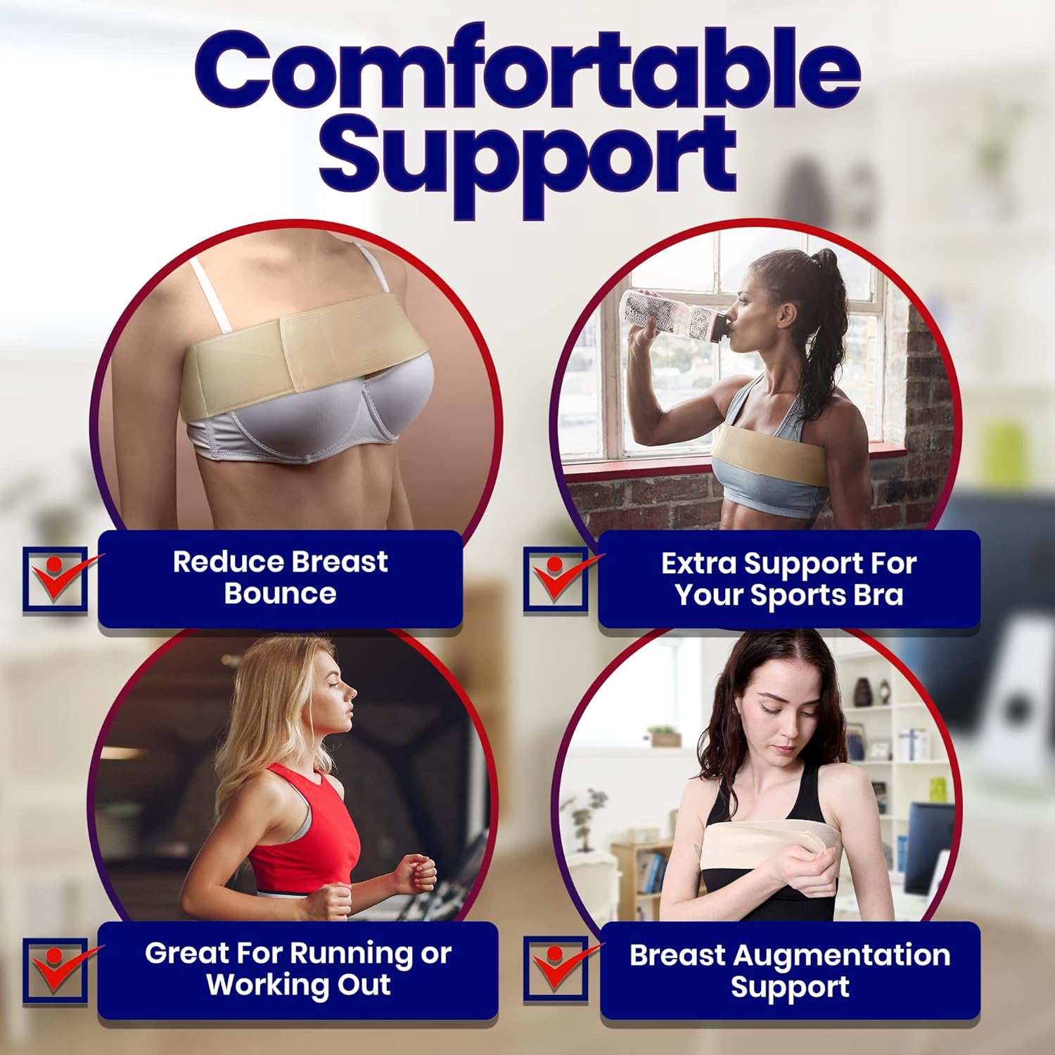 Buy Post Op Breast Augmentation Band Breast Implant Compression
