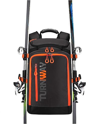 Miniatura 3 de TurnWay Bolsa para botas de esquísnowboard, bolsa de patinaje, excelente para artículos de tienda y transporte, chaqueta, casco, gafas, guantes y