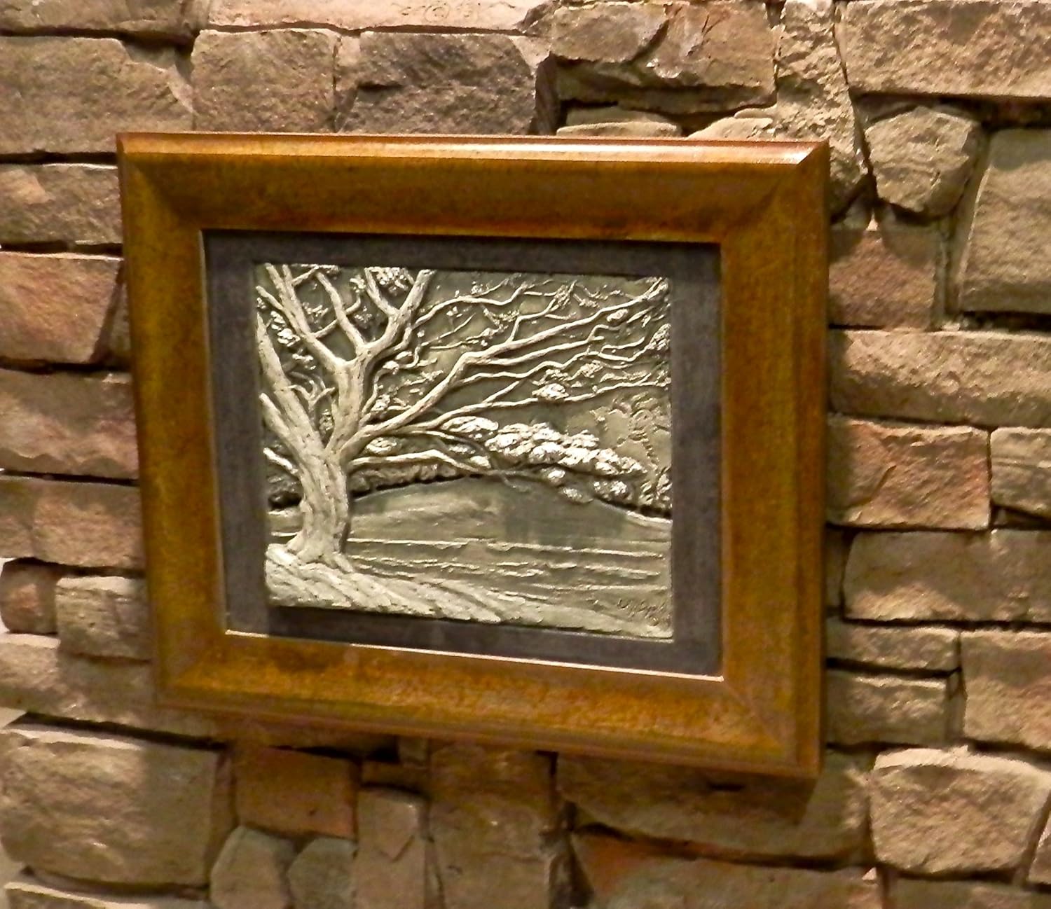Indoor & Outdoor Decor, Stone Picture of Spring Dogwood, Outdoor Living Decor, Patio Decoration, Fine Art Stone Relief Plaque, Hand Carved Sculpture