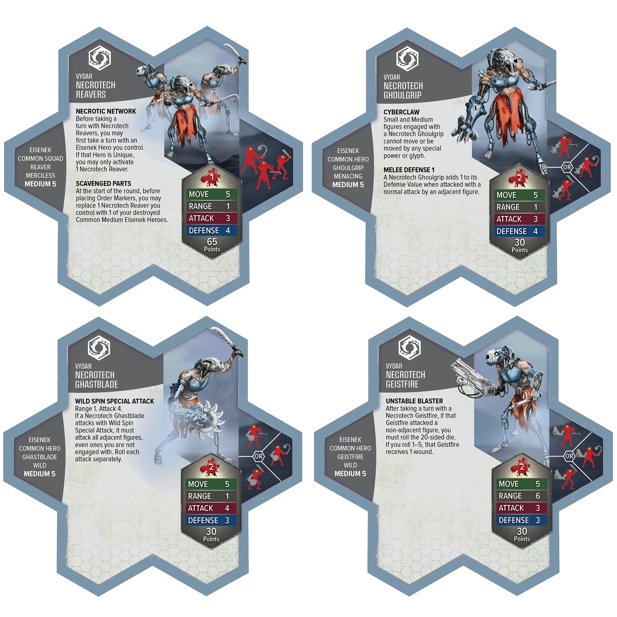Renegade | Heroscape Age Of Annihilation: Necrotech Reavers | Rozszerzenie Armii, Kompatybilne Z Heroscape, 6 Figurek, 9 Wymiennych Ramion, 4 Karty Armii | 2-4 Graczy | 60-120 Minut