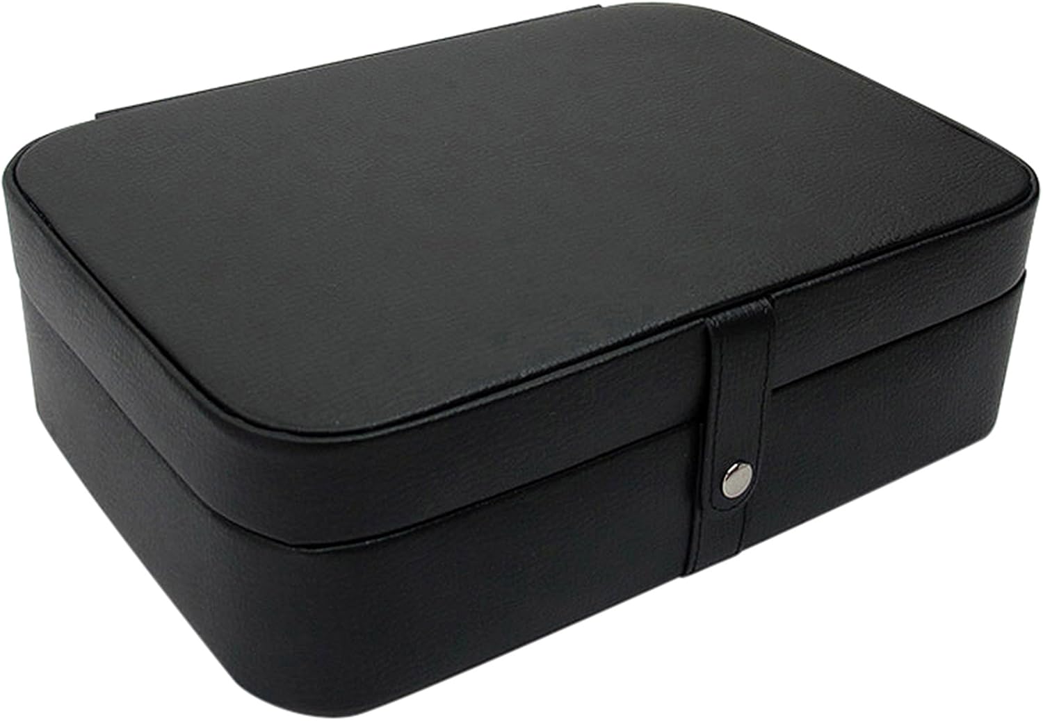 Morelle Kimberly Leather Versatile Jewelry Box, Black
