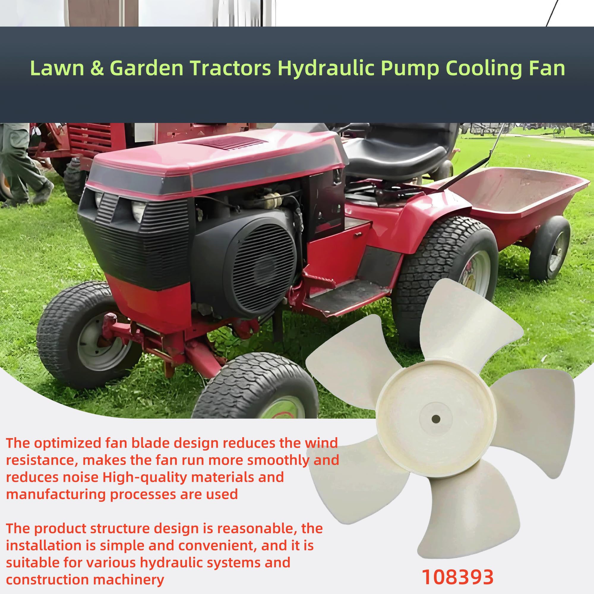 Amazon.com: Dgdhf Replacement Hydraulic Pump Cooling Fan 108393