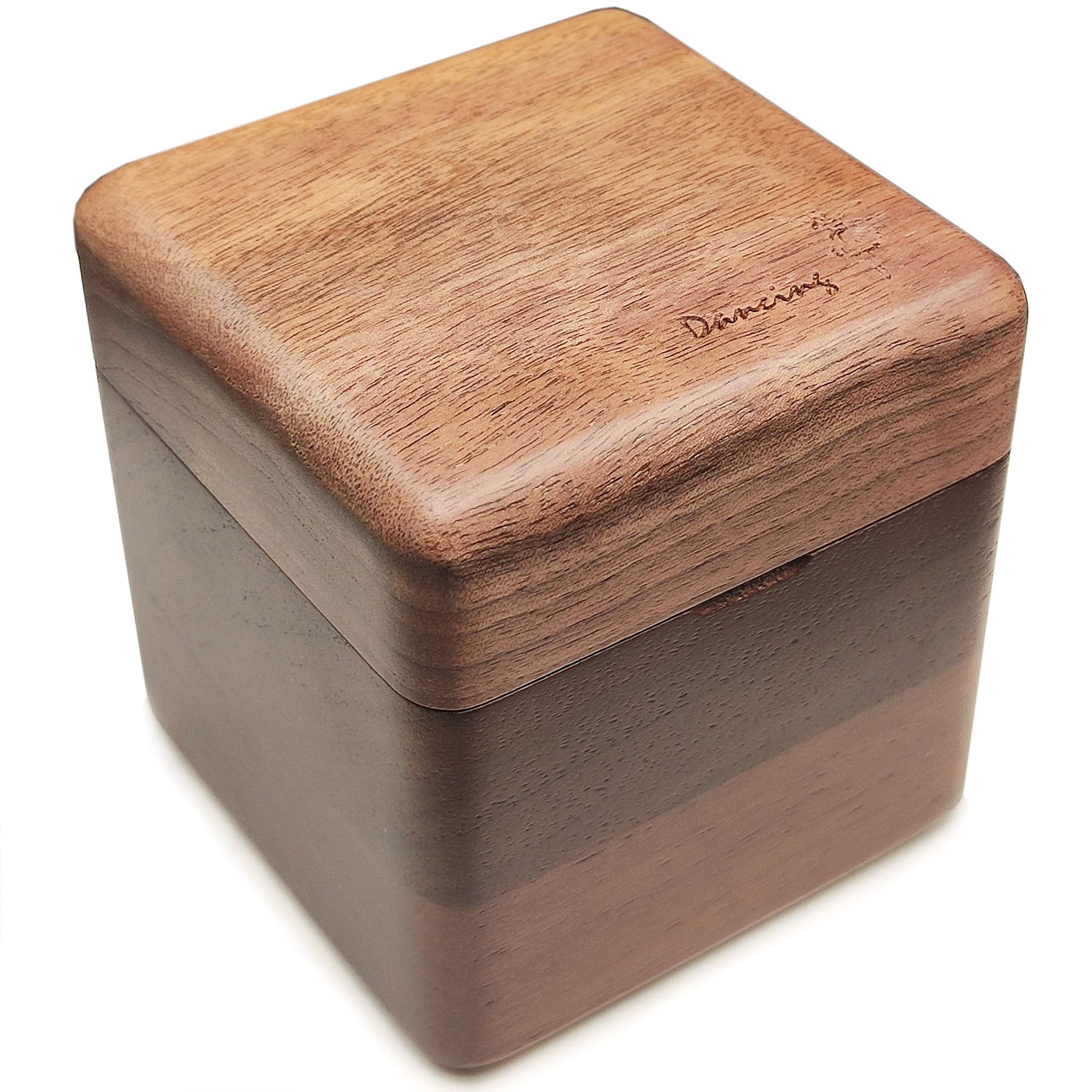 falado 18 Note Wind Up Solid Wood Ballerina Girl Music Box, for Christmas/Birthday/Valentine's Day/Mother's Day, Tune of Swan Lake. (Walnut)