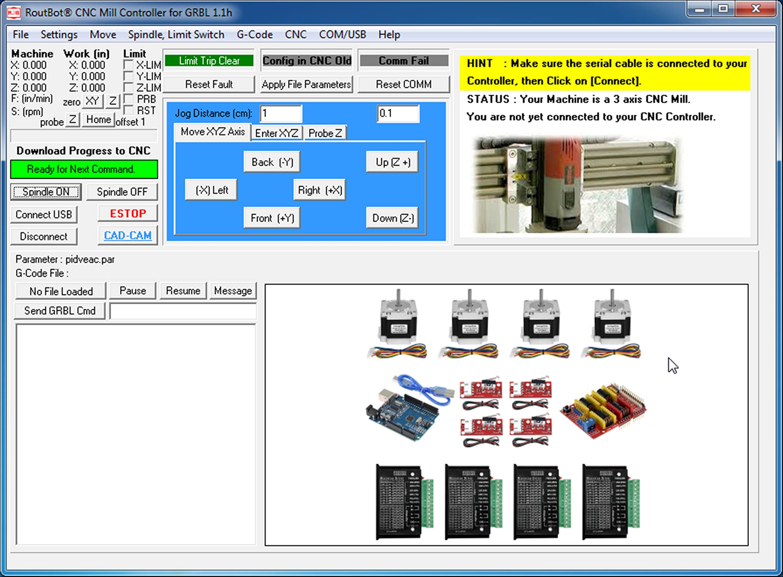 CAD CAM CNC 3018 3020 1610 Mill Software plus tutorial videos RoutCad Standard. Three easy steps all in one integrated program: 1-design, 2-define machine sequence, 3-drive cnc.