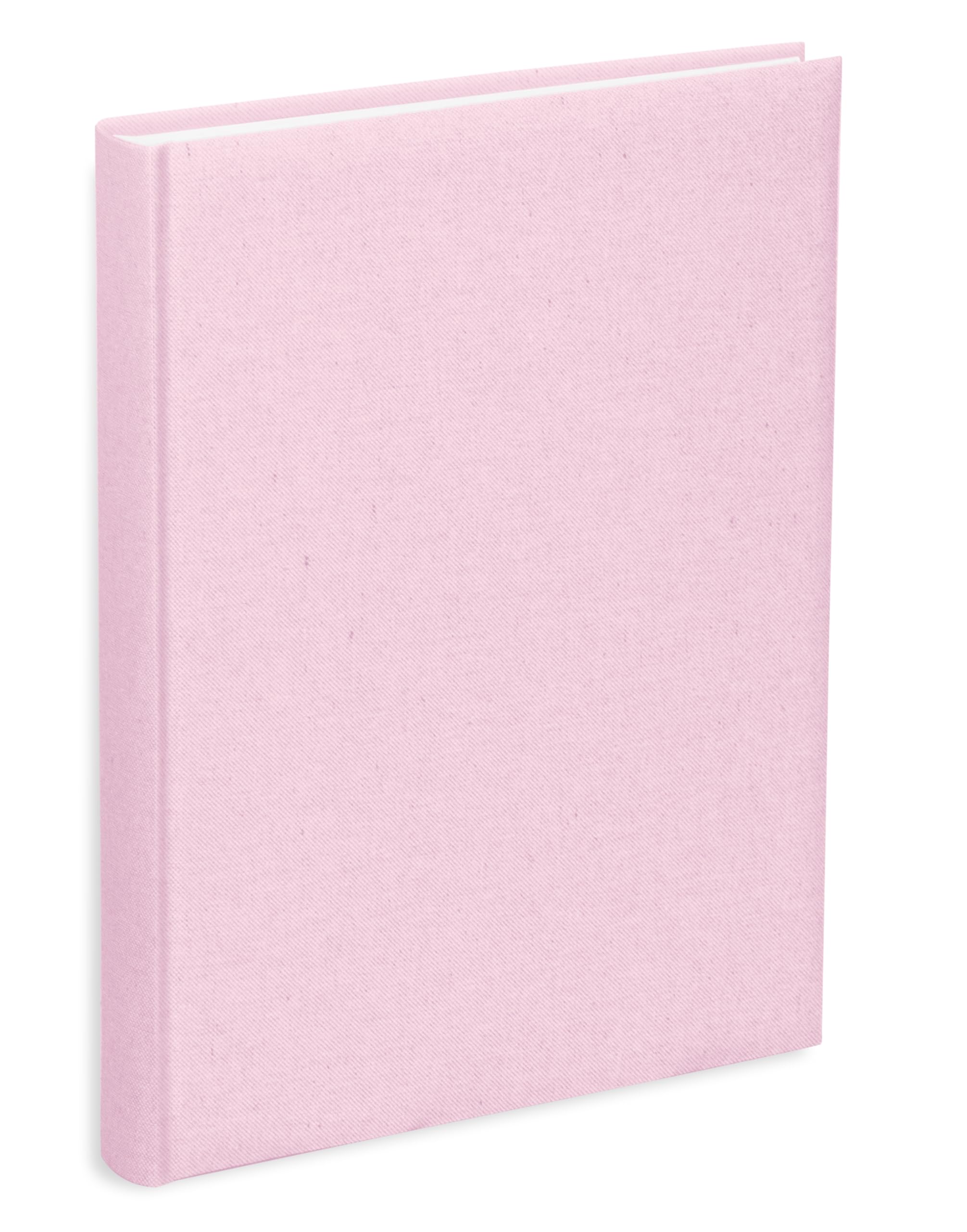 Photo Album with Pockets 21 x 28 cm Holds 200 Photos 13 x 18 cm, Pink Cotton Fabric Cover