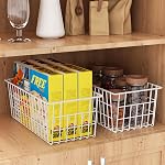 Orgneas Freezer Organizer Bins, Universal Freezer Baskets for Chest Freezer and Upright Freezer Refrigerator Dividers Frozen Meats Storage Containers Organizer for Fruits and Vegetables, 5 Packs