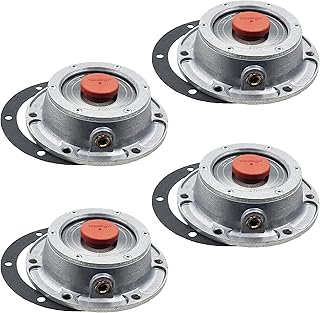 Torque 4 PCS 3434095 Aluminum Hub Caps for Steer Axle (Replaces Stemco 343-4095, SKF 1743 1843)