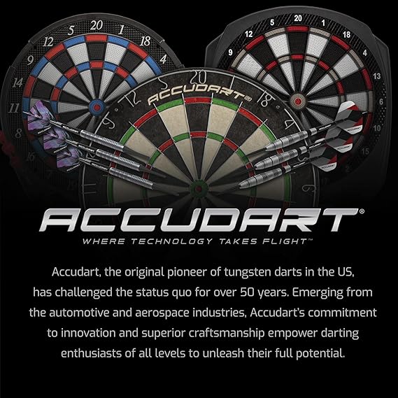 Accudart NOVA Electronic Dartboard with Cabinet 35 Games, 580 Variations, Dual LED Scoring, Auto LED Cabinet Lighting, Virtual Opponent, AC/Battery Power Includes Soft Tip Darts