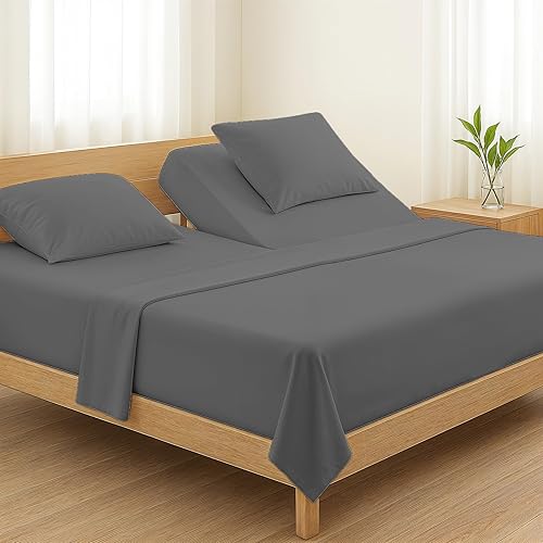 Vista 263 de Carressa Linen Juego de sábanas 100% de algodón egipcio, tamaño Queen, 6 piezas de 800 hilos de algodón egipcio, tamaño Queen, color blanco, suave