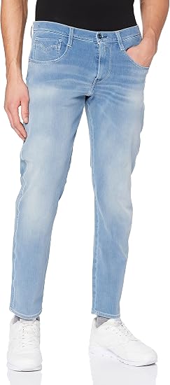 Amazon リプレイ ジーンズ Hyper Flex Anbass 12oz ライトブルー3dストレッチデニム メンズ ライトブルー Eu 28 日本サイズs相当 ジーンズ 通販