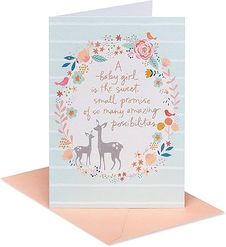 American Greetings Tarjeta para bebé niña vida de amor