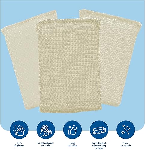 Miniatura 9 de Scrub-It - Estropajo multiusos de limpieza antiarañazos para ollas, sartenes, platos, utensilios y utensilios de cocina antiadherentes, uso para