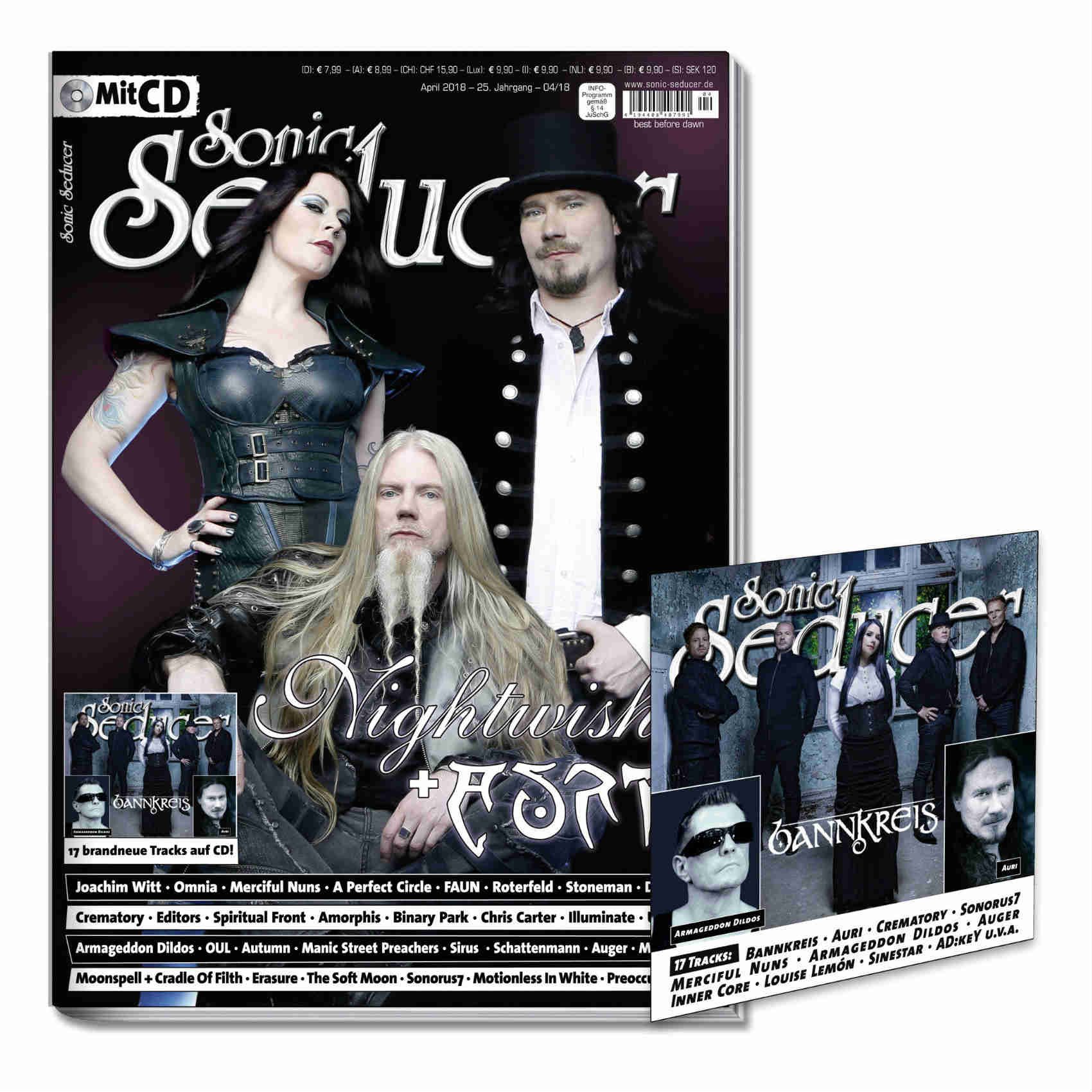 Nightwish "Red Passion" 8 x Vinylsingle Box (499 Exemplare Sonic Seducer 04-2018 mit Nightwish Titelstory + weitere mit 17 Tracks u.a. von Auri
