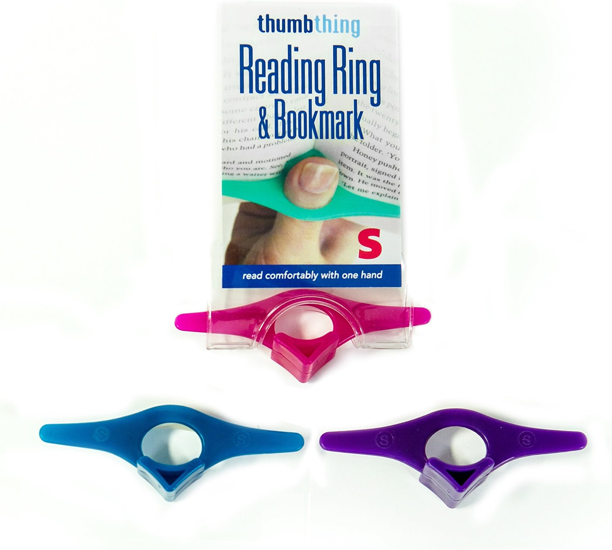 Book Page Holder and Bookmark Small (Set of 3-Assorted Colors) - Literary Gifts, Book Gadget, Gift for Readers, Reading Accessories & Bookworm Book Accessory