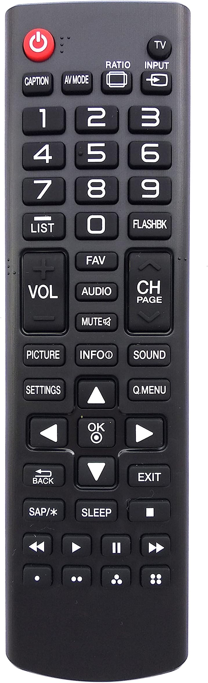 Universal Remote Control for Lg TV 40LH5000 42LF5600 43LJ5500 49LF5100 49LF5400 49LF5500 49LJ550M 49UF6700 50LF6000 55LF6000 55LJ5500 55LJ550M