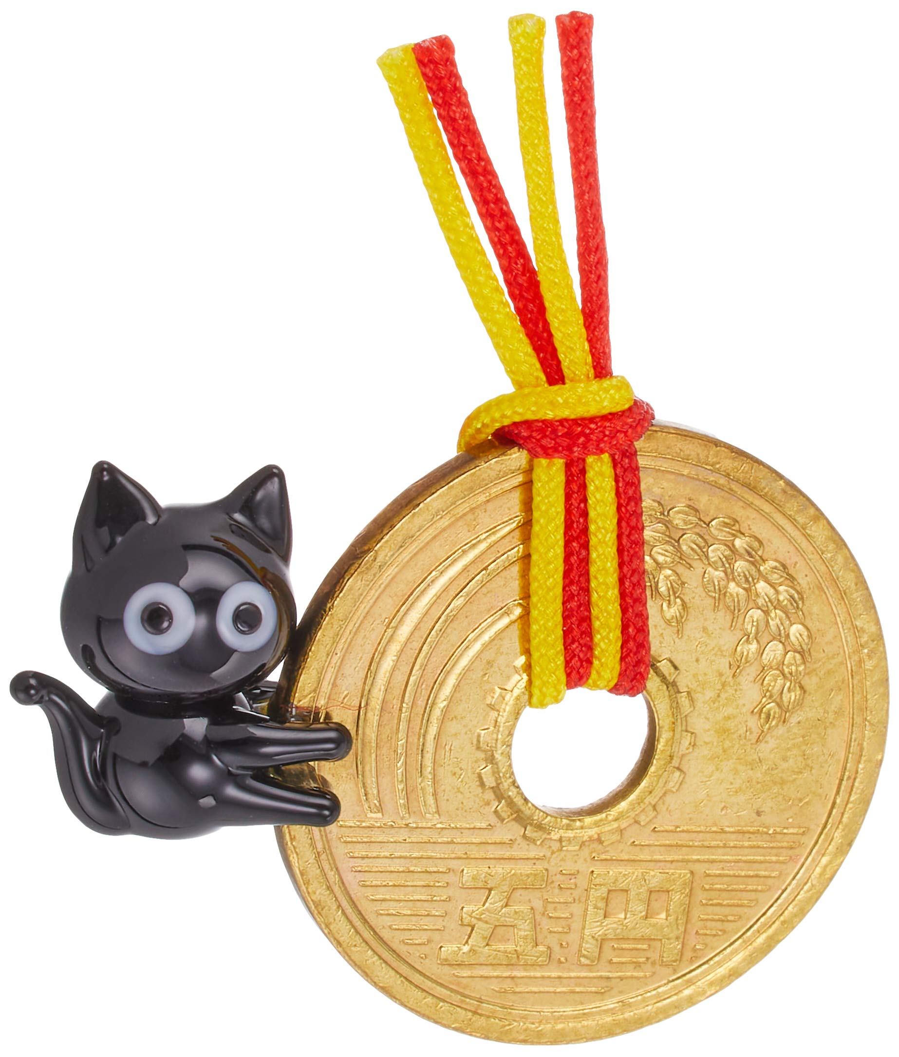 駒込　妙義神社　黒猫　ステンドグラス風　御守り　透明　クリア　3色 ○駒込 妙義神社 黒猫 ステンドグラス風 御守り 水色 透明