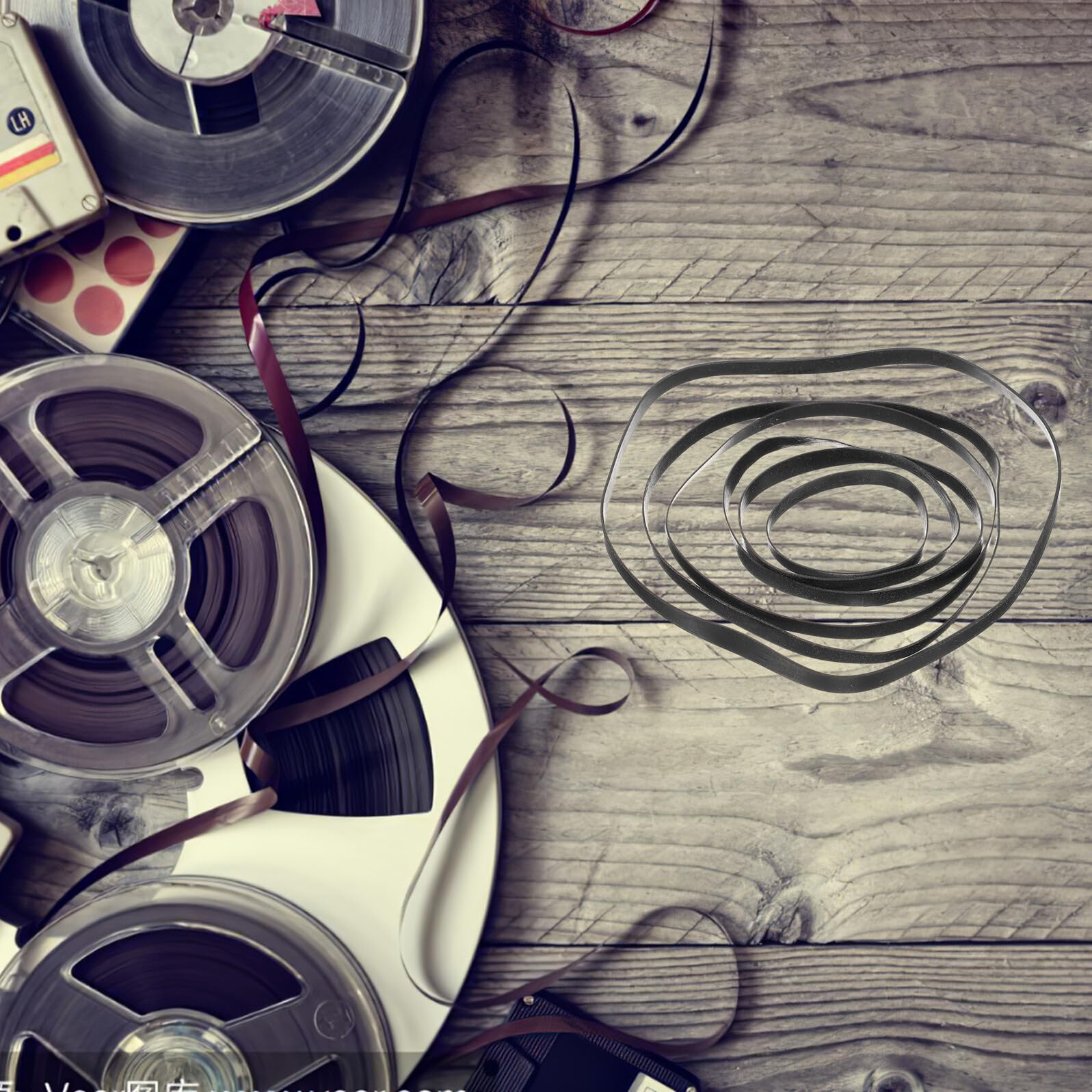 50 pezzi Cinghie di Ricambio per Registratori Cassette e Lettori Dvd Cinghie in Gomma Piatte per Riparazione Lettori Nastro Compatibili con Vari Modelli Elastici Resistenti e