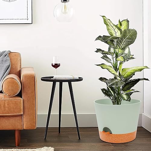 Miniatura 13 de GARDIFE 10/9/8 inch Plant pots, planters for Indoor Plants, self Watering Plant Pot, Flower pots, Black