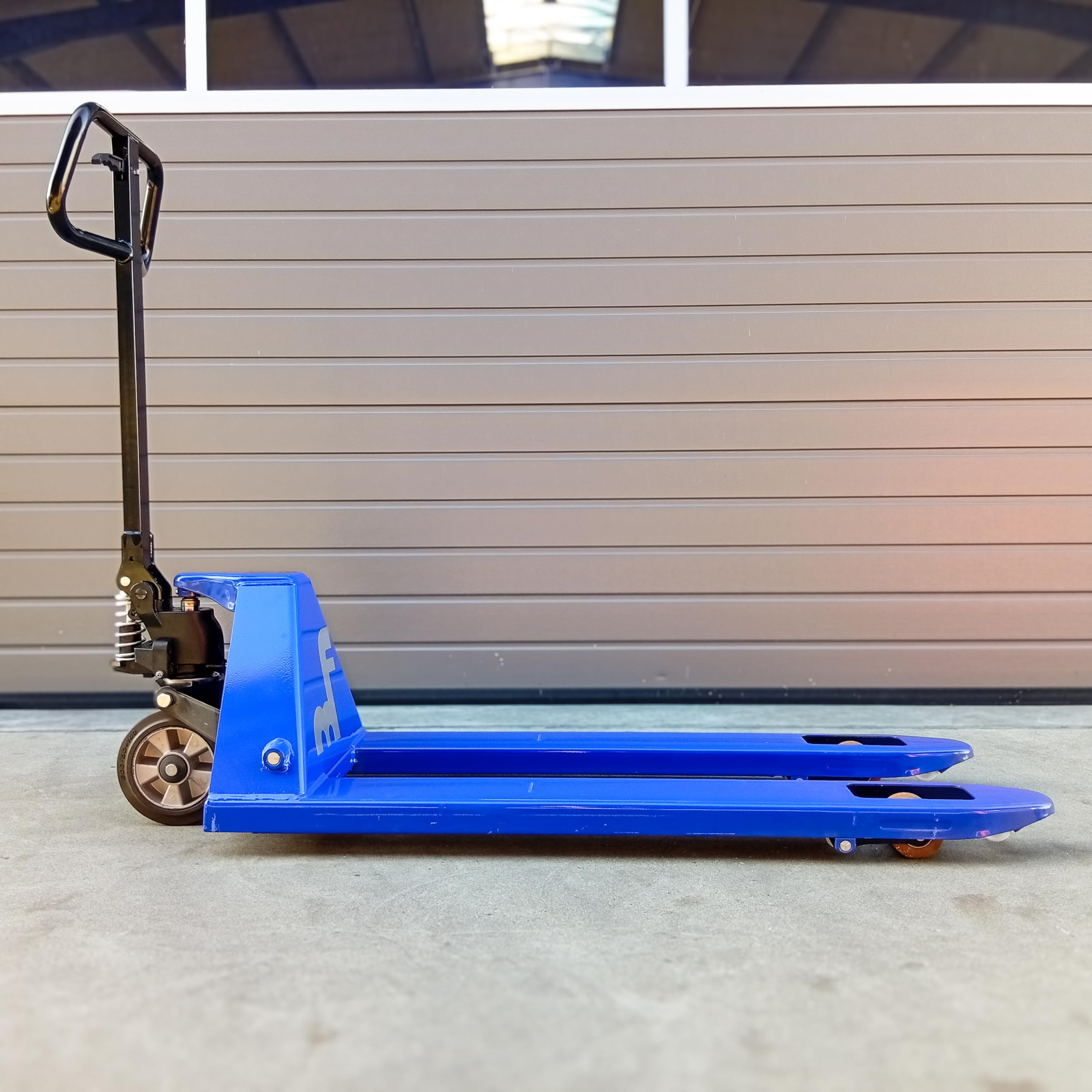 MF Gabelstapler GS25EVO Hubwagen Handgabelhubwagen 2500 kg – Palettenhubwagen, 1150 mm Gabellänge, 525 mm Gabelbreite, Gummi-Lenkrollen, PU-Lastrollen, Made in Italy