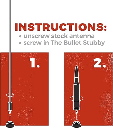 Miniatura 6 de Bullet – Estilo Stubby antena para Dodge Ram camiones 1994 – 2017