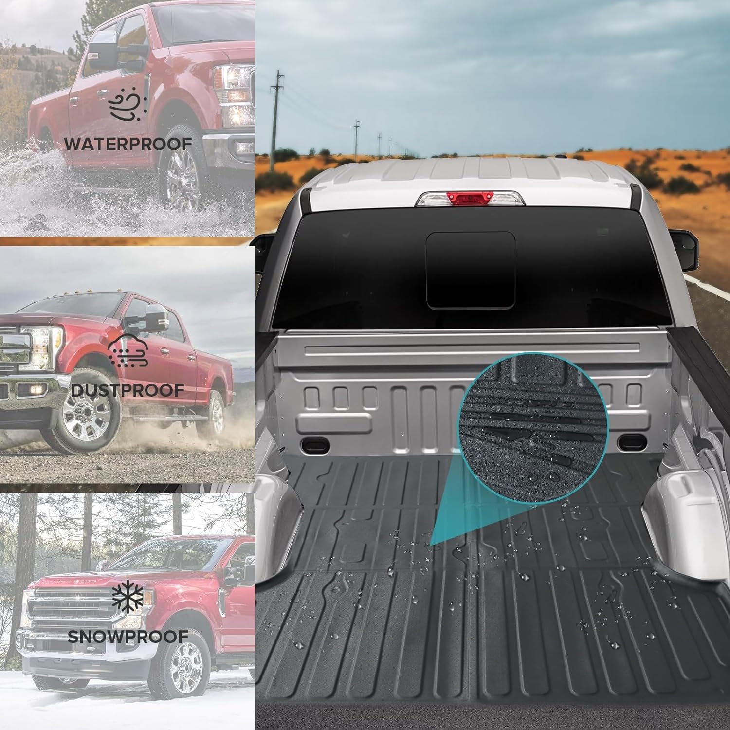 2017-24 /F350/F450 All Weather Bed Mat 6.8ft - Premium Quality Compatibility