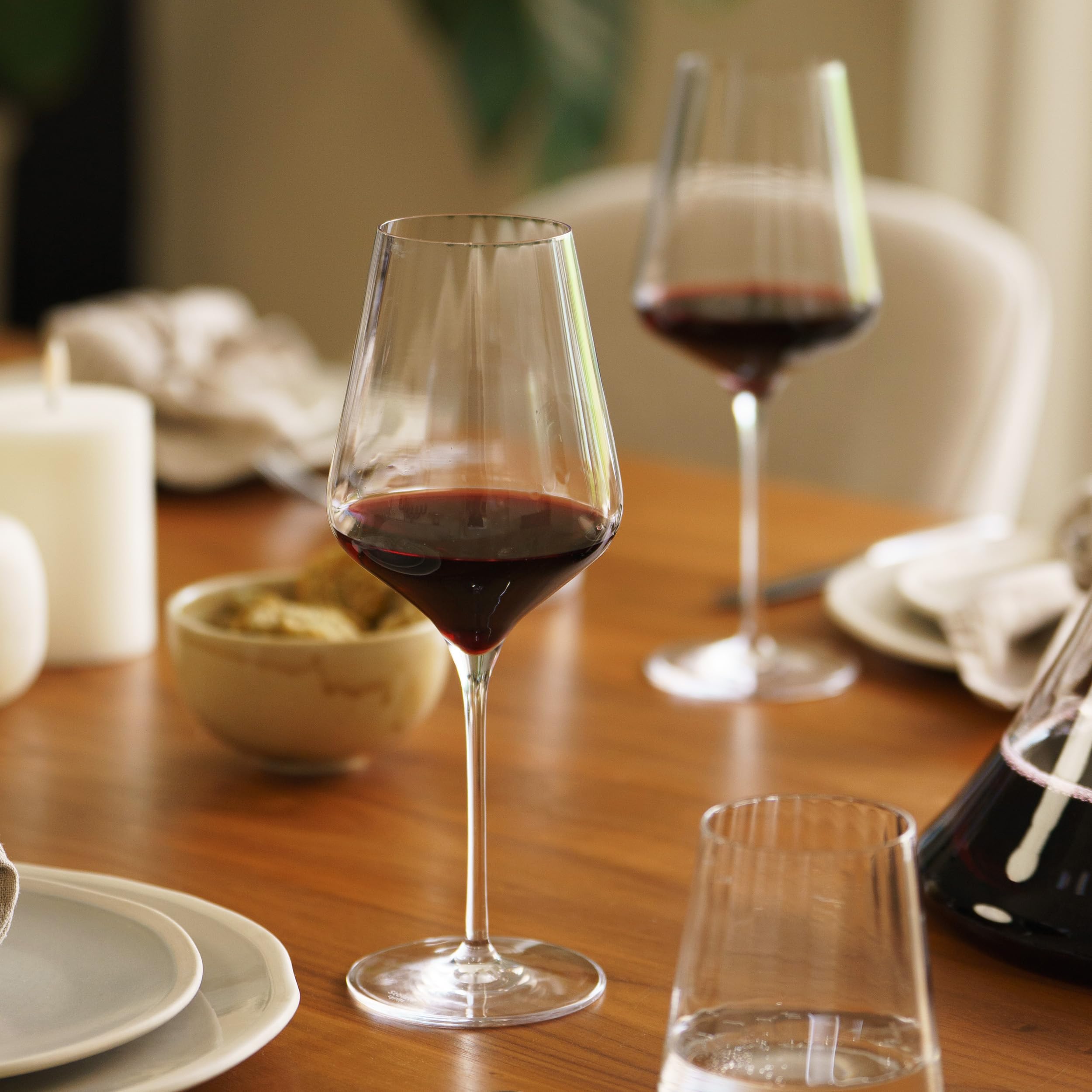 Stölzle Lausitz Kieliszki do wina czerwonego Symphony Zestaw 6, 570 ml – Eleganckie kryształowe kieliszki do wina czerwonego – Maksymalne rozwinięcie aromatów – Zmywarka & odporne na uderzenia