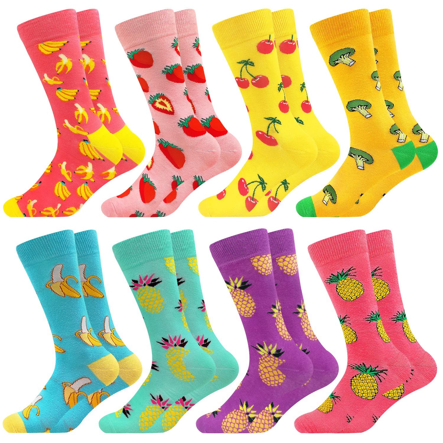 Bunte Baumwolle Socken Lustigem Fantastisch Muster Glücklich Sock Crew