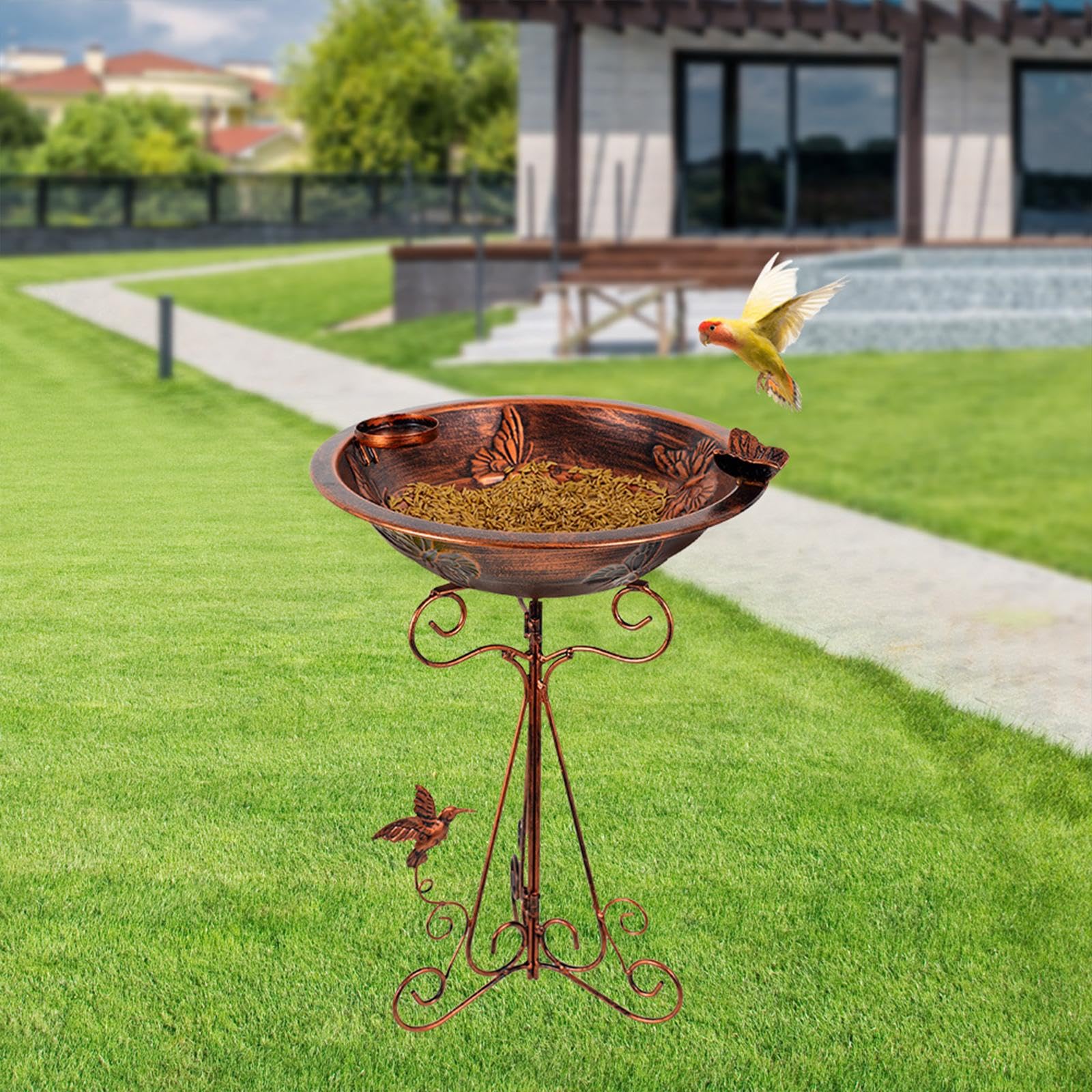 Soporte para Comedero Y de Pájaros para Exteriores