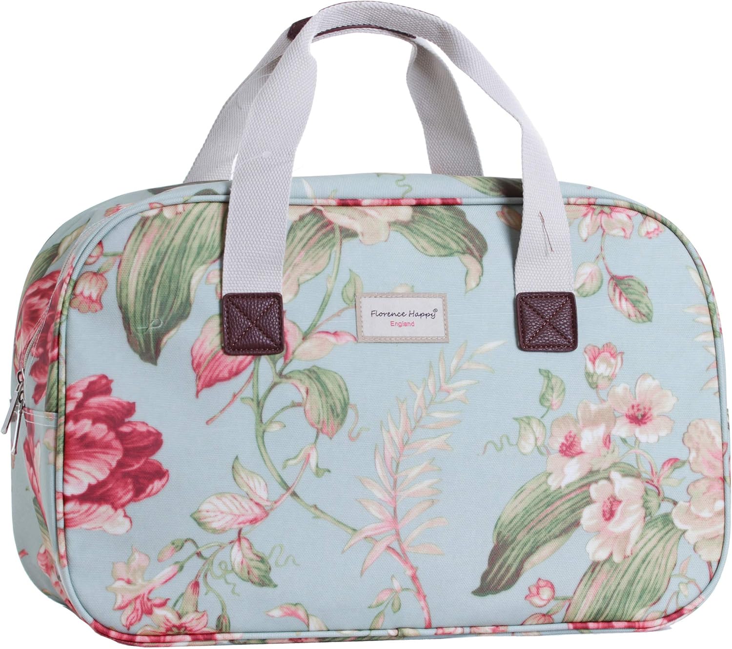 floral oilcloth bag