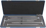 Accusize 5/16 in-6 in Telescoping Gage Set, 6 Pc | Hardened Tool Steel Contacts, Self-Centering Handle, Smooth Spring Tension, Vinyl Case, EG02-5011