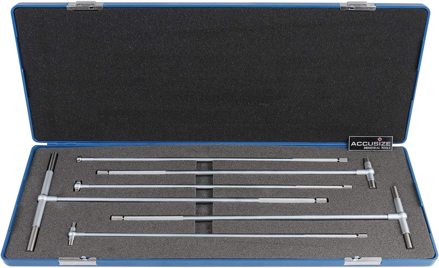 Accusize Industrial Tools 5/16'' - 6", 6ps/Set 12” Long Reach Telescoping Gage, 3602-5012