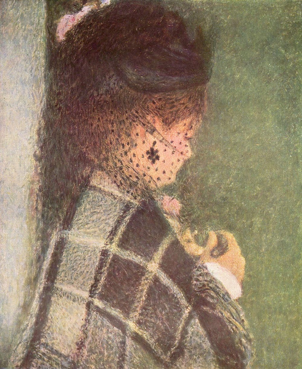 Lámina mate de Renoir 'Woman Facing Away' en tamaño mediano para decoración