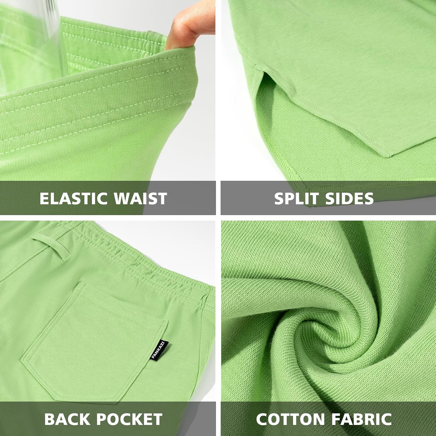 Mens 3 Inch Inseam Shorts Gym Running Sweat Shorts with Back Pockets - Image 4