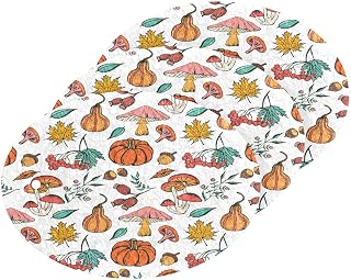 Scrub Sponge Autumn Fall Leaves Kitchen Washing Dishes Cleaning Sponges Mushrooms Pumpkin Berries Non Scratch Sponge for Dish Countertops Sinks Floors Showers Tile Sinks, 3 Pack