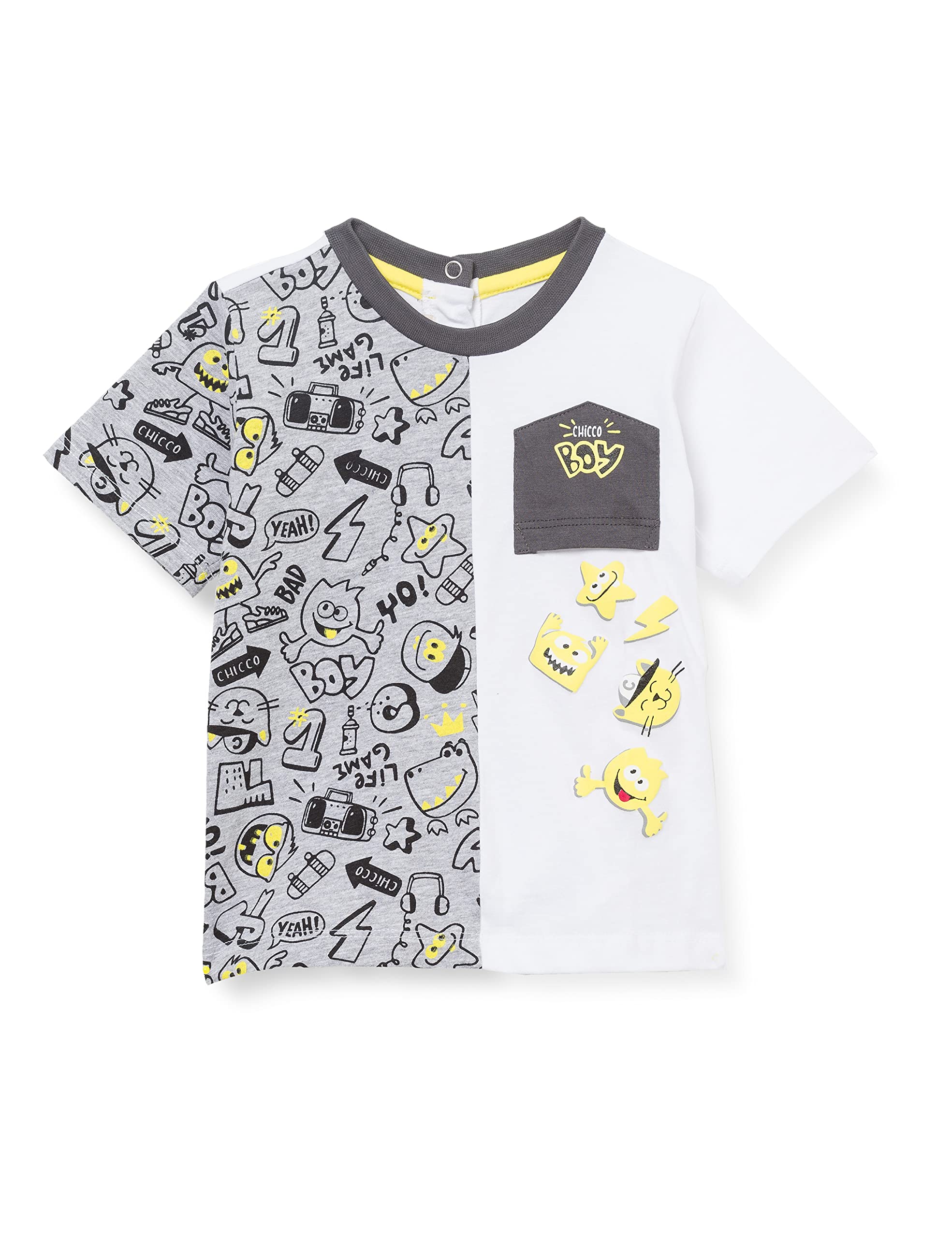 Chicco Baby-Jungen T-Shirt Kurzärmlig – Mit Print, Aus Baumwolle, Lässige Passform