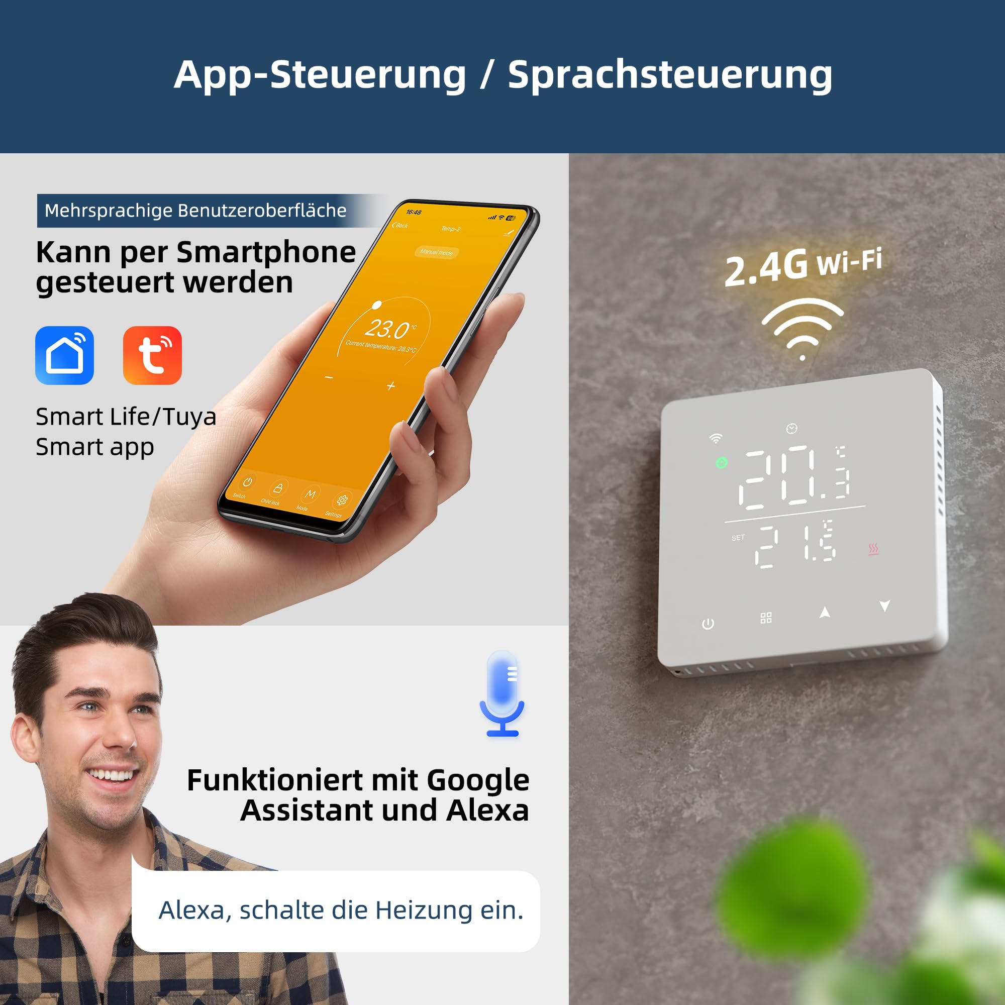 Beok Fussbodenheizung Thermostat Digital Für Elektrische Fußbodenheizung