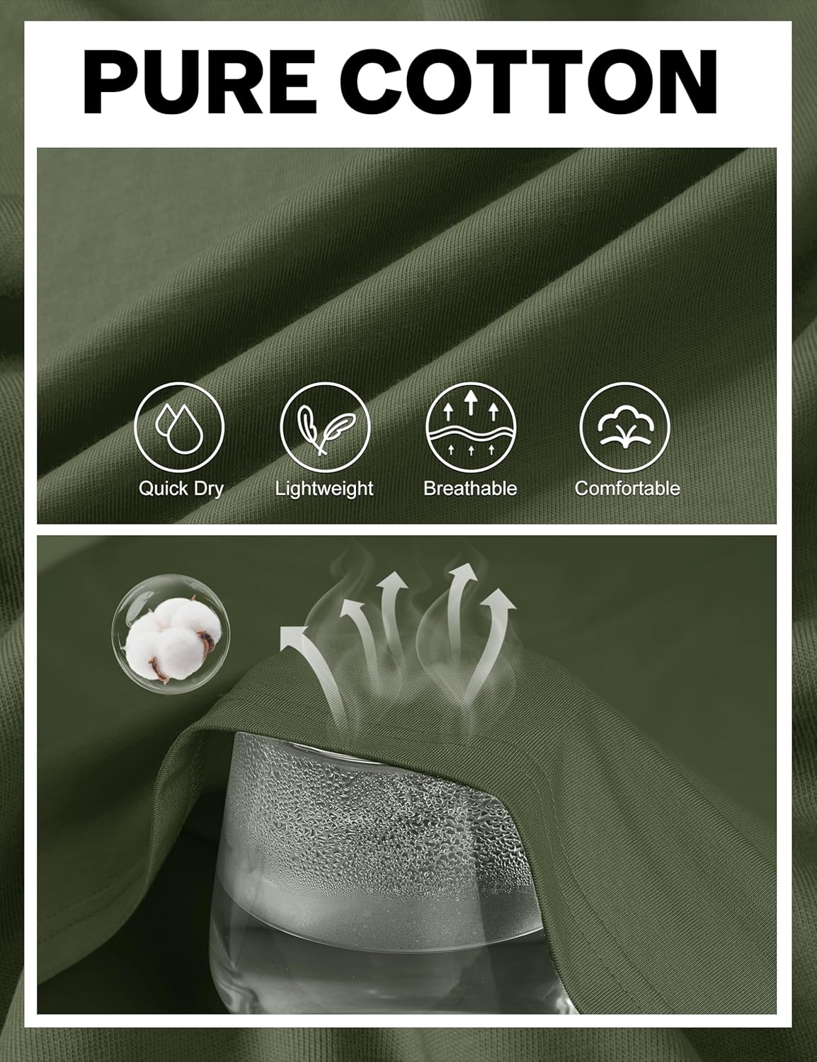 Cotrasen Mens Henley Long Sleeve Shirts Cotton Pocket Button T Shirts Casual Lightweight Plain Tops Fall Basic Tee - Image 4