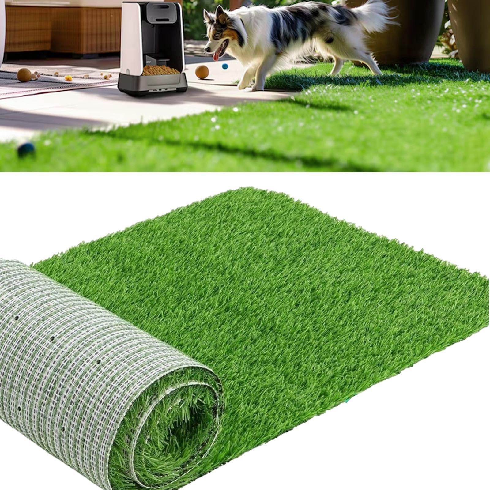 Kunstrasenmatte für Hunde, Töpfchen, Töpfchen Trainingsunterlage, Leicht zu Reinigen, Kunstrasenmatte, 70cmx90cm