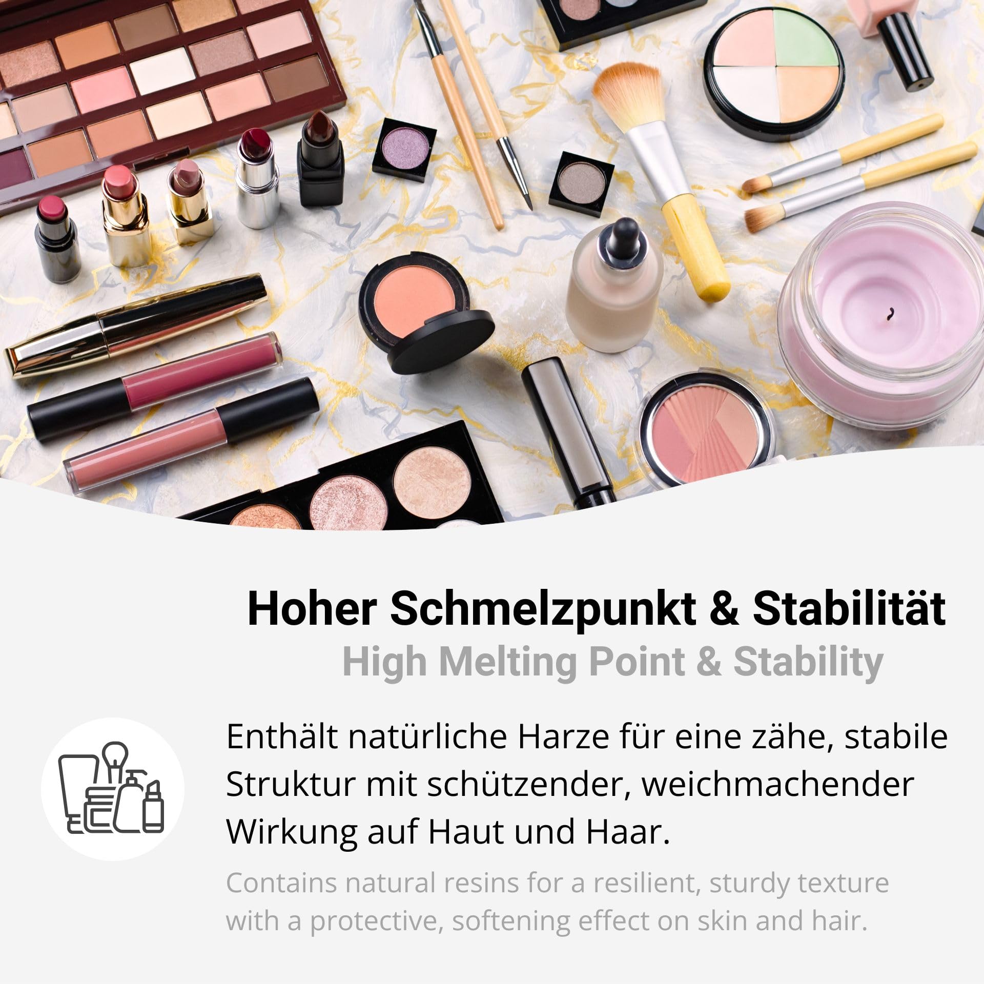 Candelillawachs Pastillen 5kg – 100% pflanzlich & vegan, ideal für Kosmetik & Naturkosmetik, Lippenpflege, Haarwachs, 69–73 °C