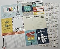 Vista 5 de Scrapbook Customs Kit de álbumes de recortes de papel y pegatinas temáticos Paris City Memories